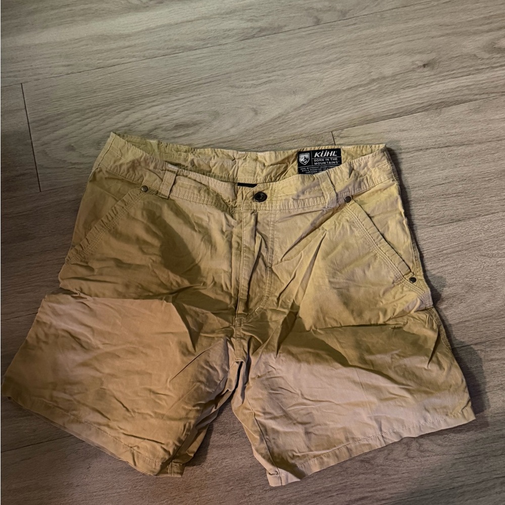 KUHL Men's Light Brown Cargo Shorts